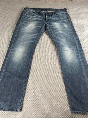 G Star Raw Jeans Attac Low Straight 36x34 Wide Leg